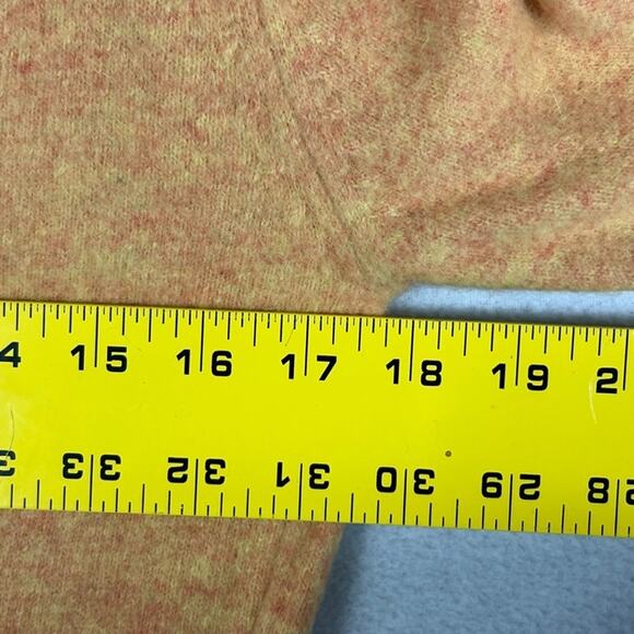 Vintage Snowy Mountain Coat Womens 36 Yellow Angora Wool Blend Embroidered - Picture 9 of 9